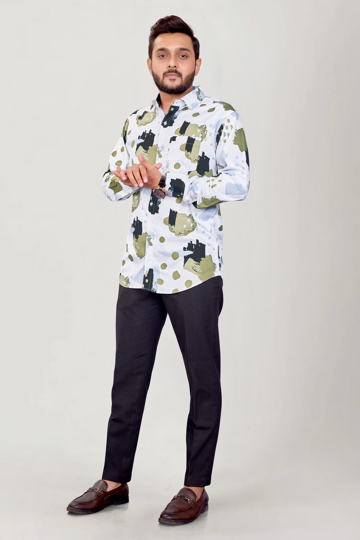 Men Printed Premium Cotton Shirt