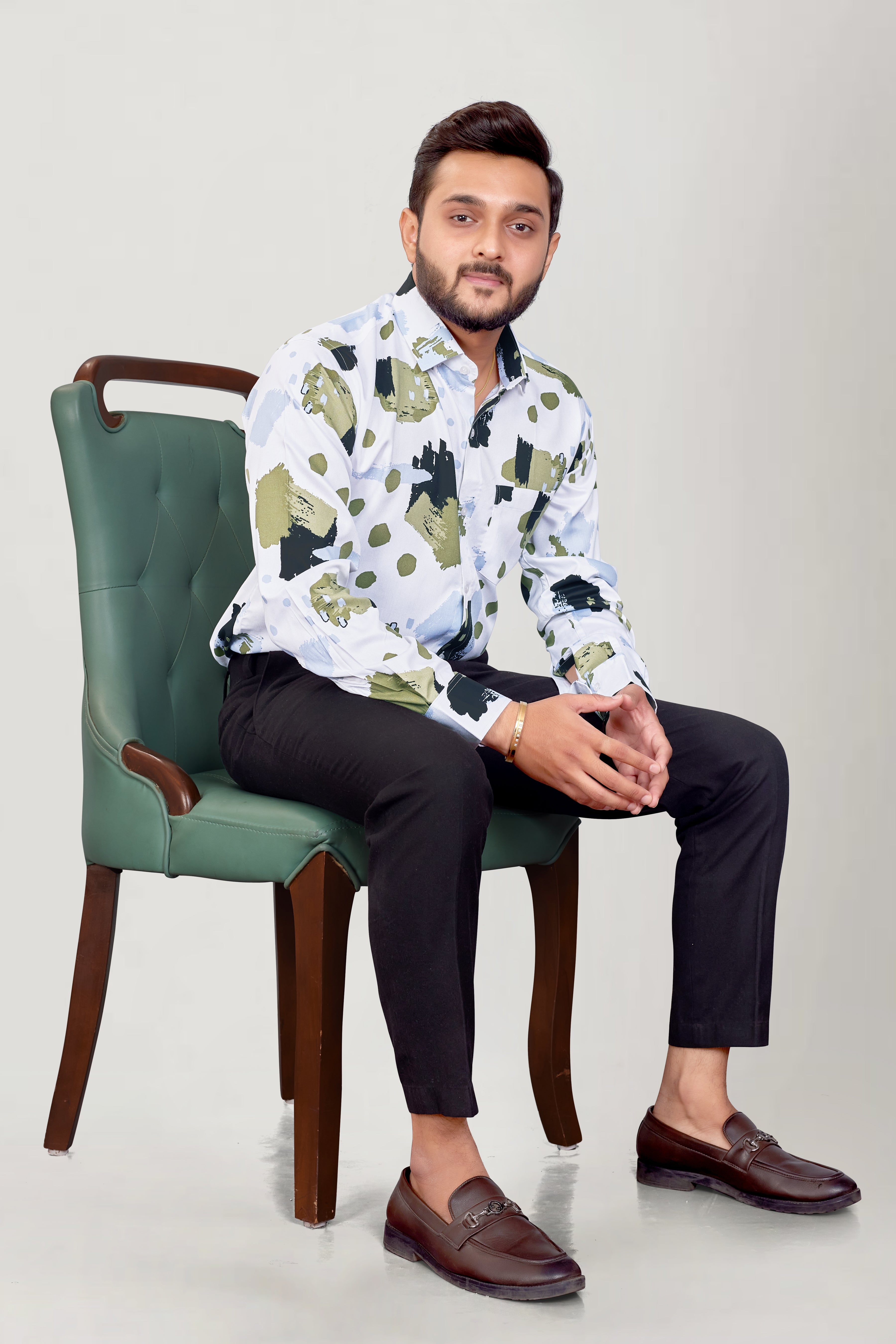 Men Printed Premium Cotton Shirt