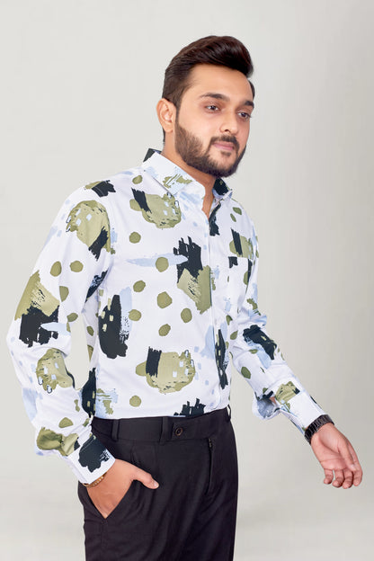 Men Printed Premium Cotton Shirt