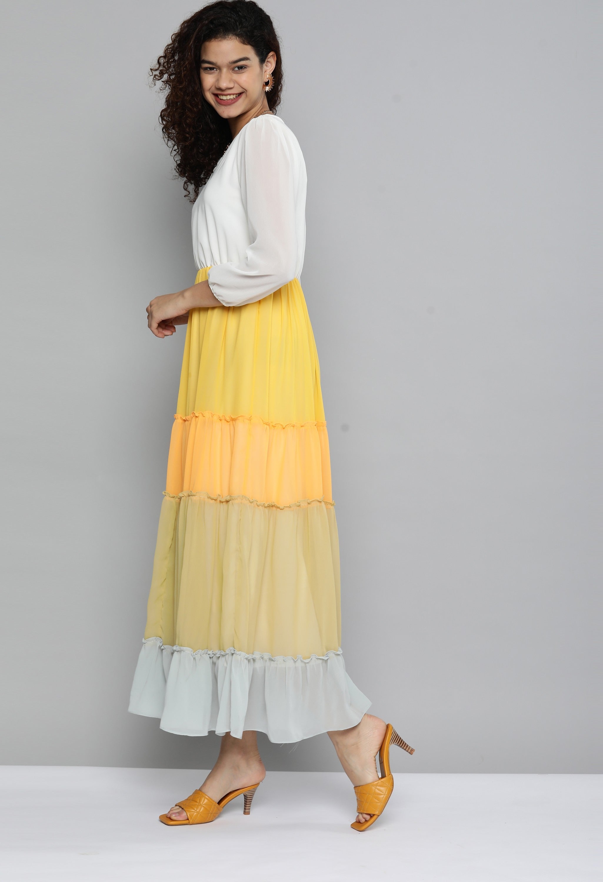 Multi Layered Maxi Dress For Women