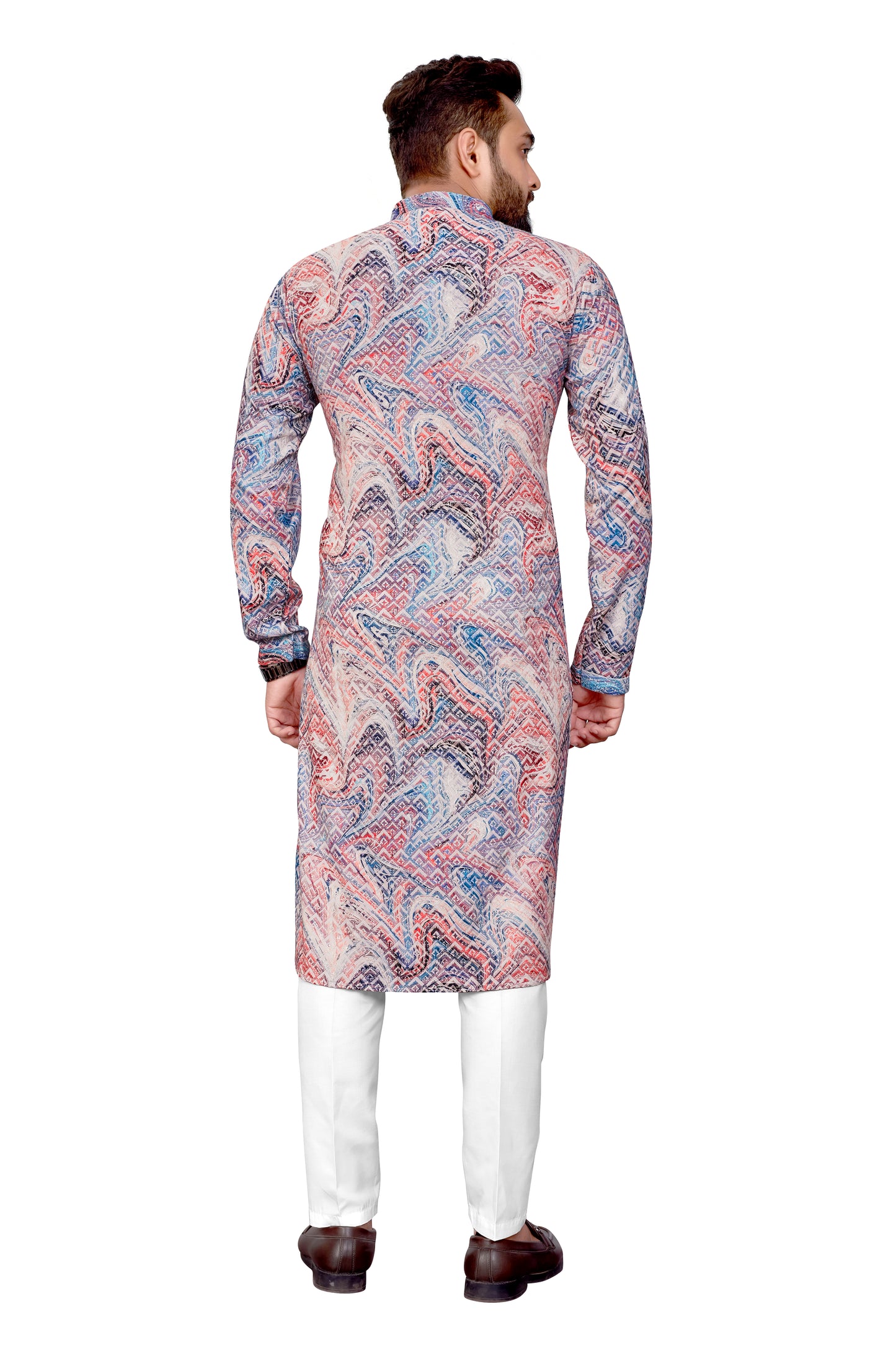 Men Embroidered Cotton Kurta